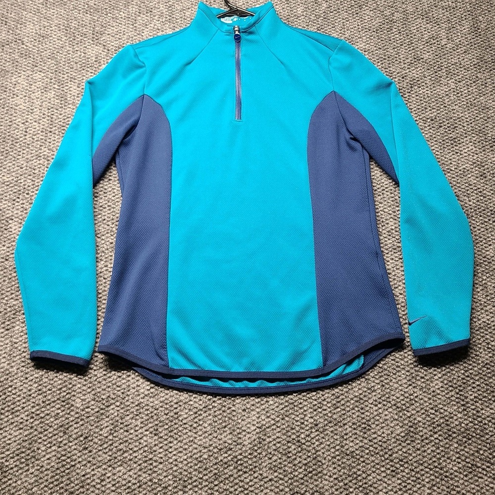 Nike Golf Therma-Fit Pullover Womens Large White 1/4 Zip Tour Performance Top